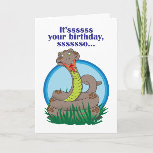 Snake Birthday Card