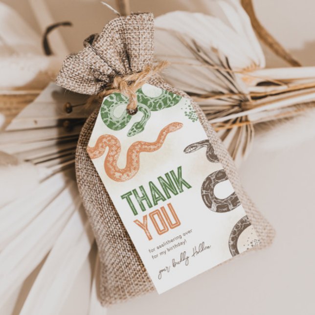 Snake Birthday Party Favour Tags (Creator Uploaded)