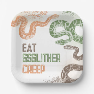 Snake Birthday Party Plates