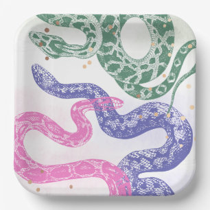 Snake Birthday Party Plates