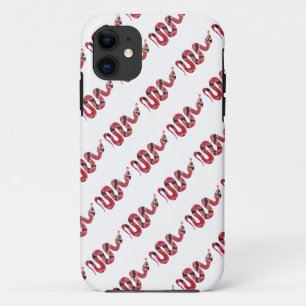 Snake Black and Red Silhouettes iPhone 11 Case