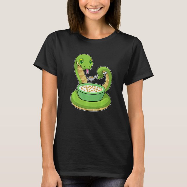 Snake Bowl of Muesli T-Shirt (Front)