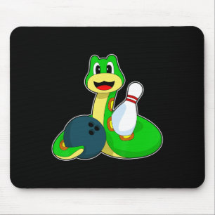 Snake Bowling Bowling Ball Sports  Mouse Mat