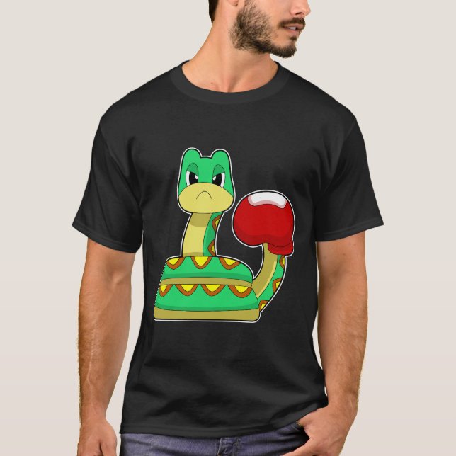 Snake Boxer Boxing gloves Boxing T-Shirt (Front)