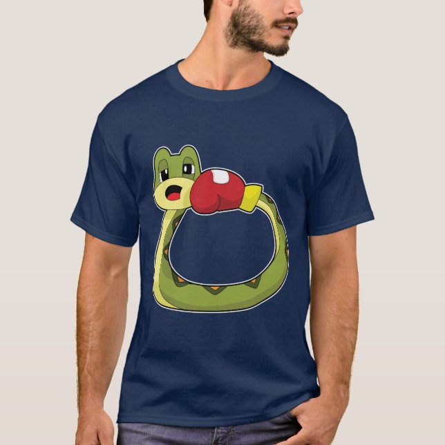 Snake Boxer Boxing gloves Boxing T-Shirt (Front)