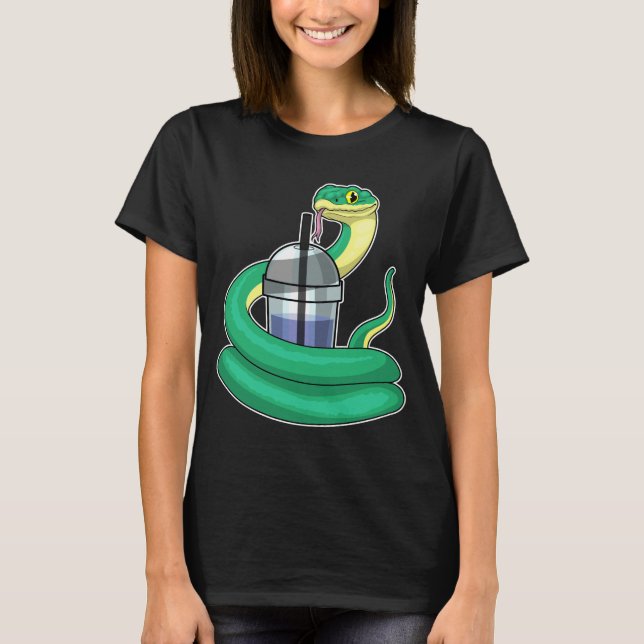 Snake Bubble tea T-Shirt (Front)
