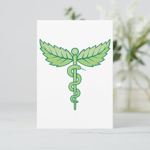 Snake Caduceus Invitations