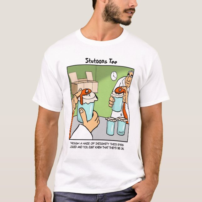 Snake Cartoon-Milking The Snake T-Shirt (Front)