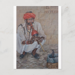 Snake Charmer, Jaipuir Postcard