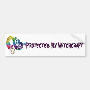 Snake Charming Witch Bumper Sticker