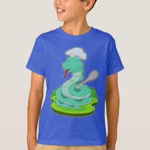 Snake Chef Spoon Cook T-Shirt