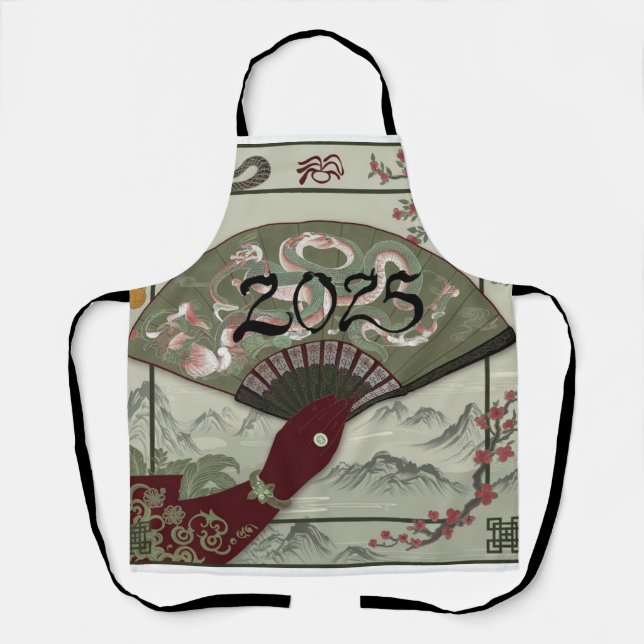 Snake chinese new year 2025 Fun Apron (Front)