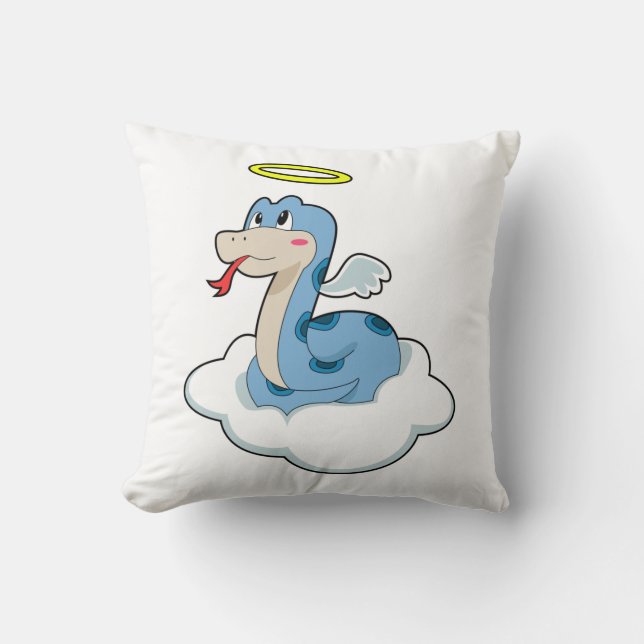 Snake Cloud Angel Cushion (Front)