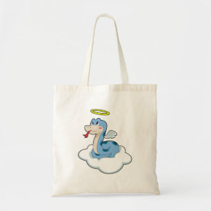 Snake Cloud Angel Tote Bag