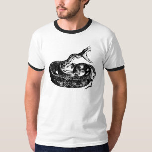 Snake, Cobra Mens Black and White Shirt