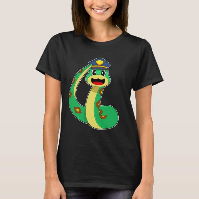 Snake Cop Police T-Shirt (Front)