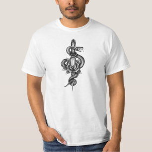 Snake, dagger and rose T-Shirt