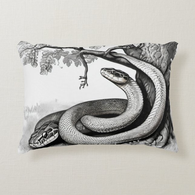 Snake  decorative cushion (Front)