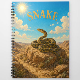 Snake Desert Canyon Watercolor GeoSaga Notebook