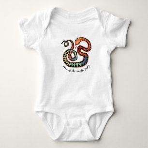 Snake design created exclusively for 2013 babies. baby bodysuit