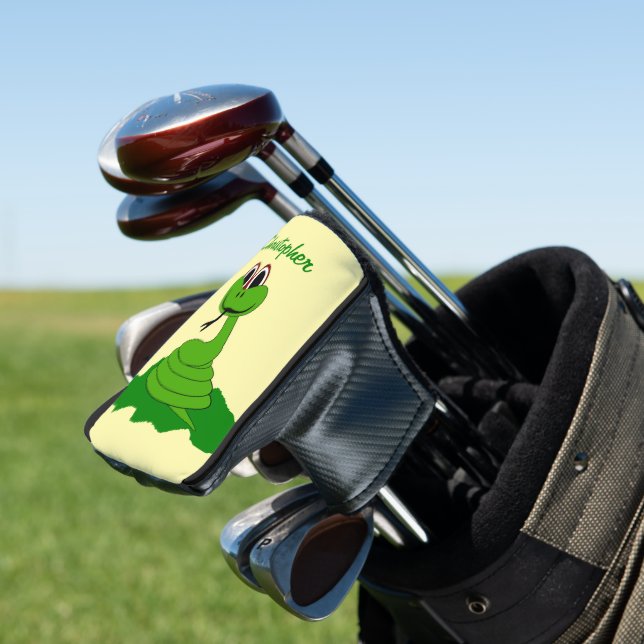 Snake Design Golf Head Cover (In Situ)