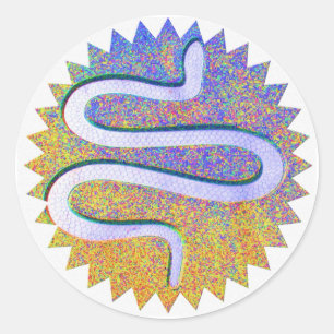 Snake Design  - Humber River Classic Round Sticker