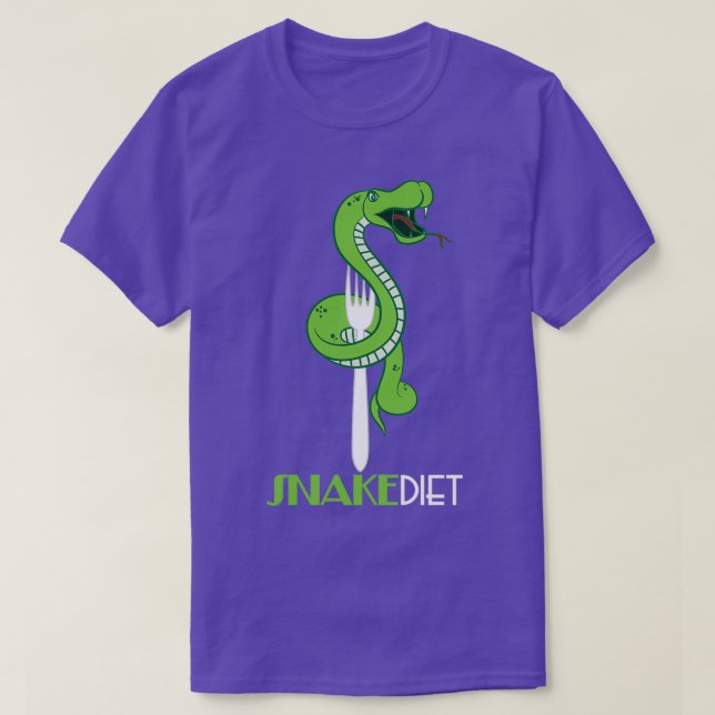 Snake Diet Funny Reptile Snake Outfit  T-Shirt (Design Front)