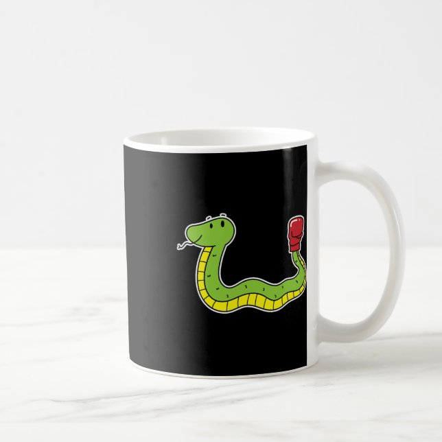 Snake Does Boxing  Coffee Mug (Right)