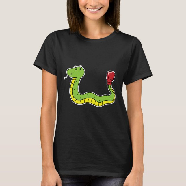 Snake Does Boxing  T-Shirt (Front)