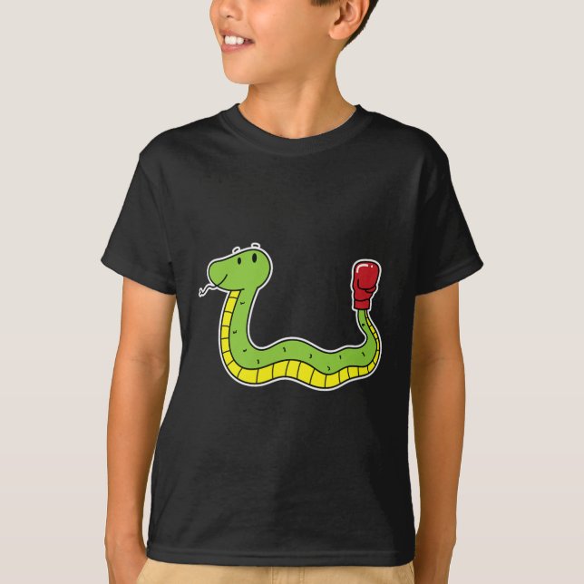 Snake Does Boxing  T-Shirt (Front)