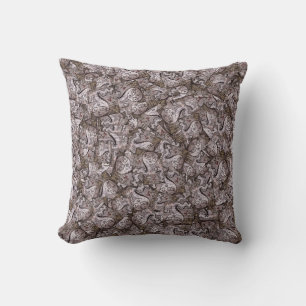 Snake drawing graffiti pattern cushion