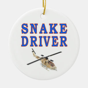 SNAKE DRIVER CERAMIC TREE DECORATION