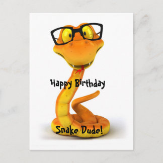 Snake Dude | Cute Chinese Zodiac Sign Postcard