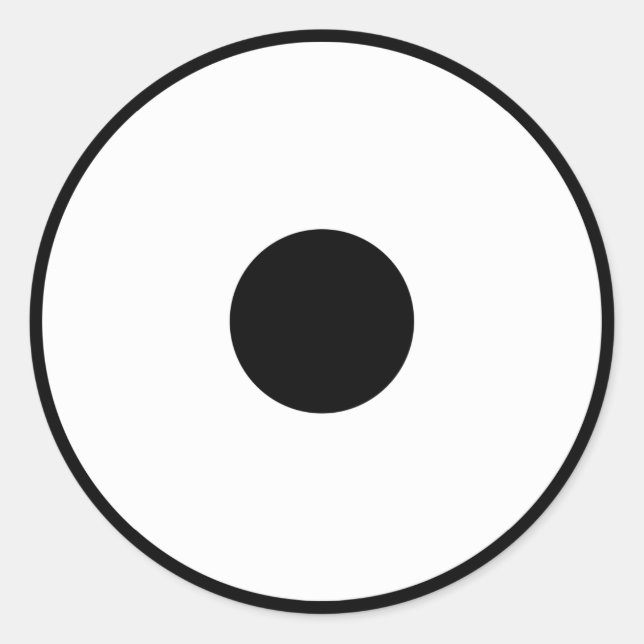 Snake eye classic round sticker (Front)