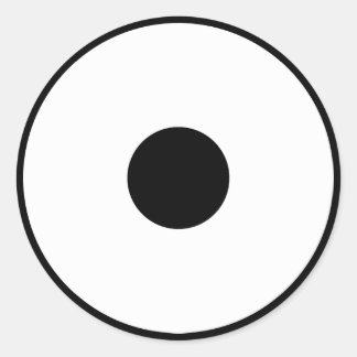 Snake eye classic round sticker