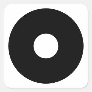 Snake eye square sticker