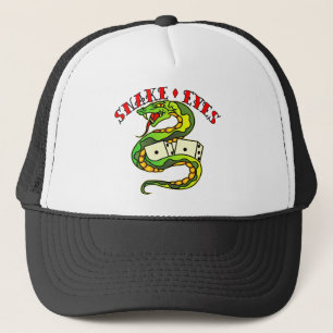 Snake Eyes Old School Tattoo Trucker Hat