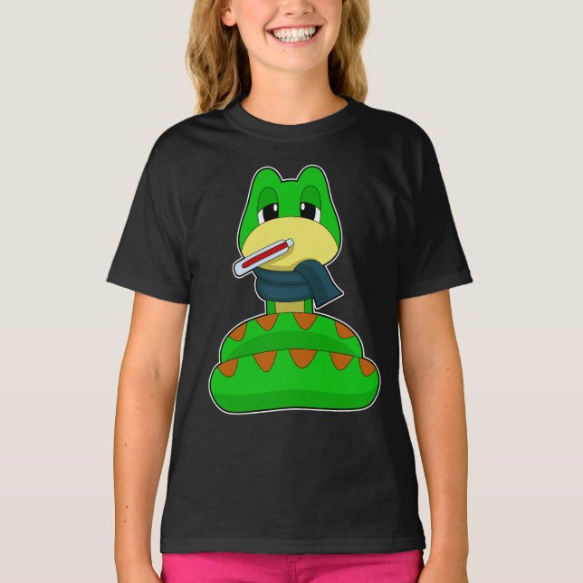 Snake Fever thermometer T-Shirt (Front)
