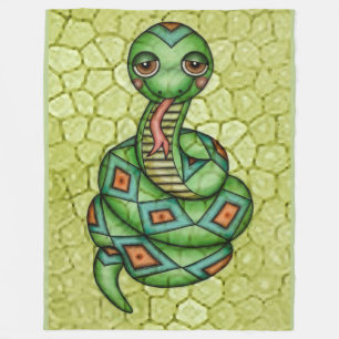 Snake Fleece Blanket