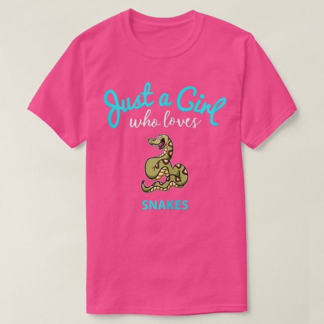 Snake for Girls Kids Snake  T-Shirt (Design Front)