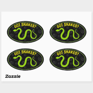 Snake Friendly Oval Sticker