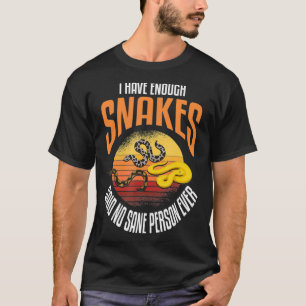 Snake Funny Snake Lover Snake Collector Snake Gif T-Shirt