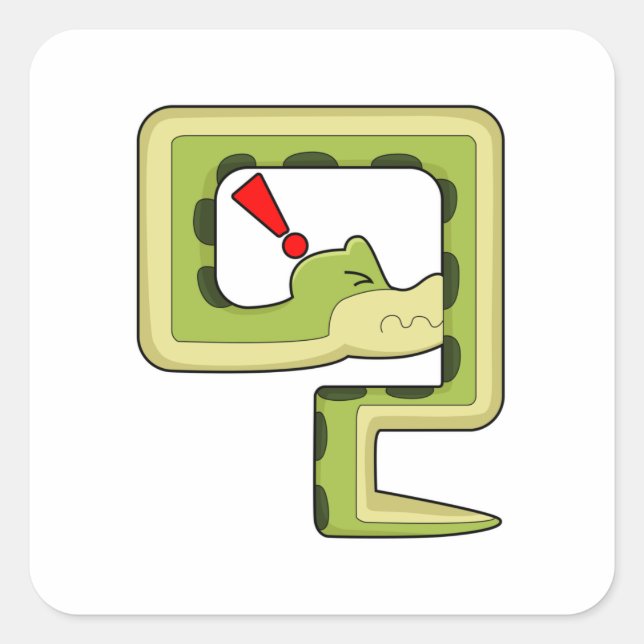 Snake Game Square Sticker (Front)