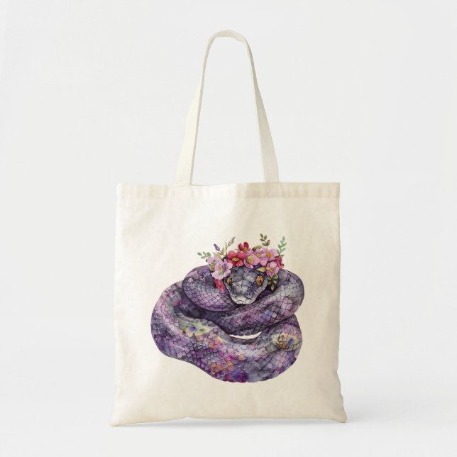 Snake Gate Floral Garden Tote Bag (Front)
