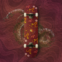 Snake Goddess deep red