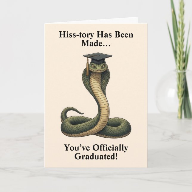 Snake Graduation Card (Front)