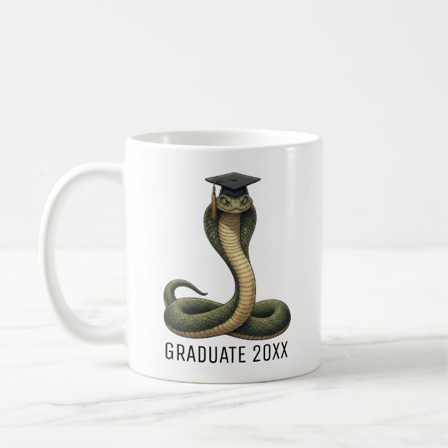 Snake Graduation  Coffee Mug (Left)