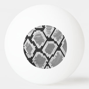 Snake Grey and Light Grey Print Ping Pong Ball