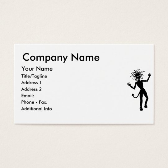 Snake Haired Demon Business Card