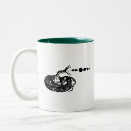 Snake Hiss Planets Solar System Space Two-Tone Coffee Mug